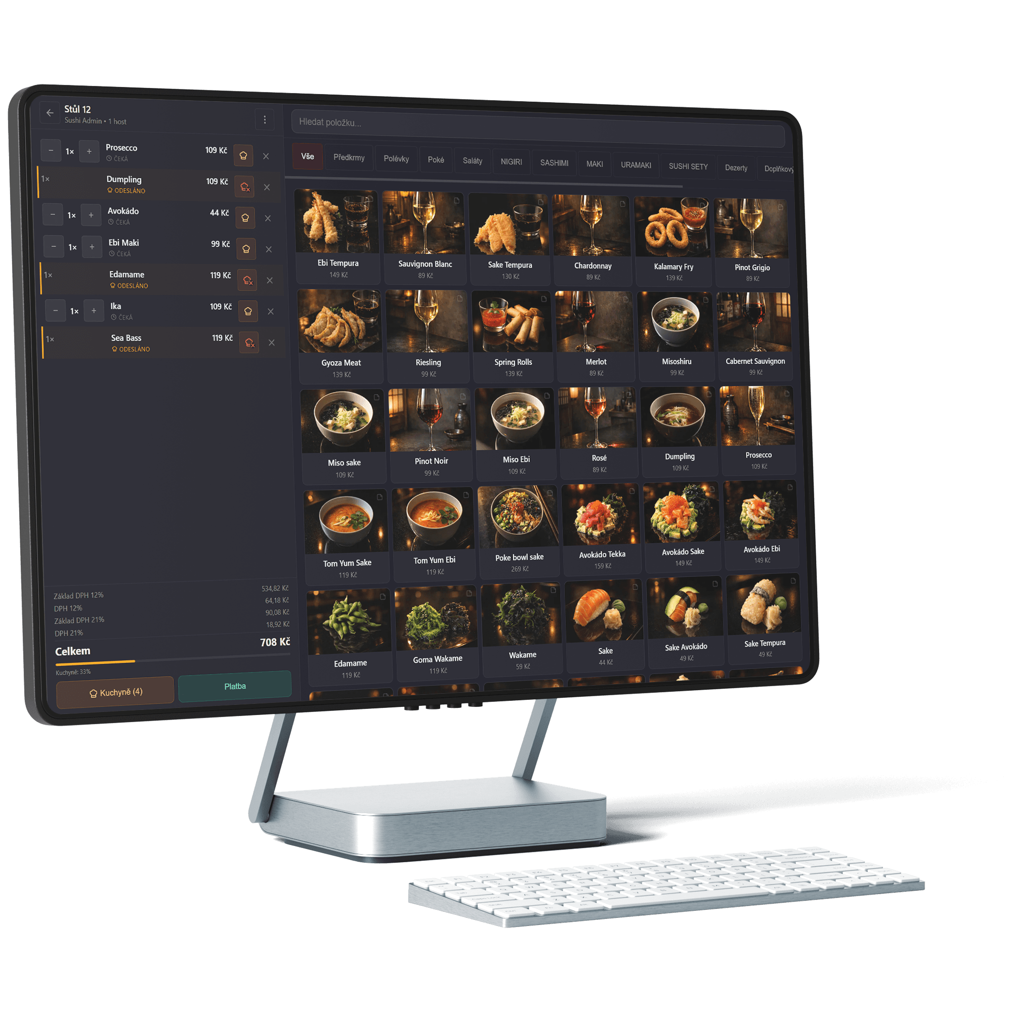 FOODZI POS systém: analytika prodejů